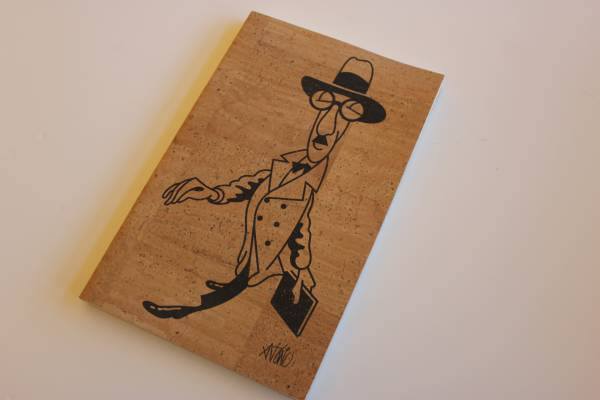 Jessé Chaveiro - Caderno A5 Fernando Pessoa Cortiça Natural